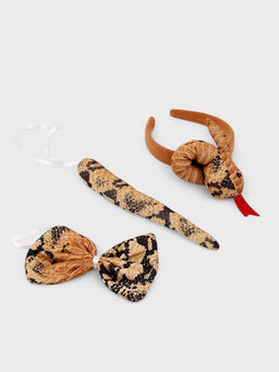 Карнавальный набор Змея, 3 предмета: ободок, хвост, бант, коричневый