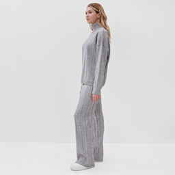 Костюм женский (джемпер, брюки) MINAKU: Knitwear Collection, размер 46-48, светло-серый
