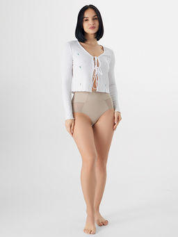 Цена за 2 штуки! Трусы макси женские бежевые - Mark formelle фото 6