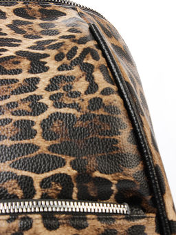 LACCOMA рюкзак Мэри-HL040-леопард темно-коричневый эко кожа хлопок фото 4