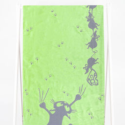 Полотенце 2о22.129ж1 Кот с мышами (салатовый) 67х140 см