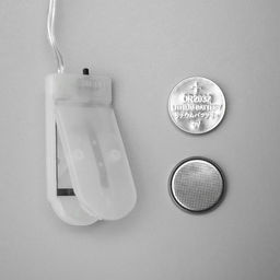 Гирлянда «Нить» 5 м роса, IP20, серебристая нить, 50 LED, батарейки CR2032×2 (в комплекте), свечение зелёное