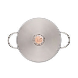 1295 GIPFEL Кастрюля SIGNO 28x12см/6,6 л со стеклянной крышкой, c капсульным дном. Материал: нерж. сталь 18/10. Толщина: 0,8мм