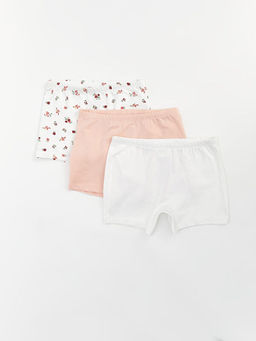 Beli Lastikli Bask?l? K?z Bebek Boxer 3l?
