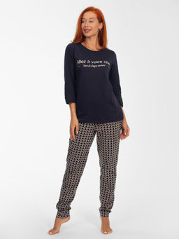 Пижама женская кулирка с брюками "ФИБИ" ЦЕПИ