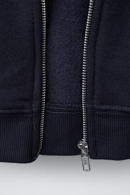 EMBROIDERED BEAR ZIP-UP SWEATSHIRT - Zara фото 4