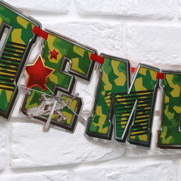 Гирлянда на ленте «Ура! Дембель», 200 см, 250 г/м²