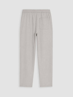 Regular Fit Erkek Keten G?r?n?ml? Pantolon