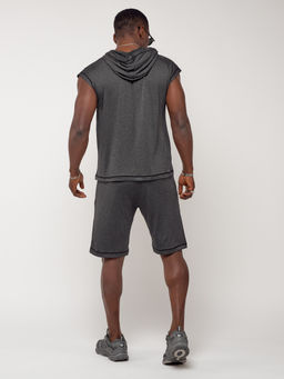 Спортивный костюм летний мужской темно-серого цвета 2264TC - FUYOUKAI фото 9