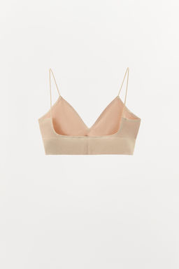 BRALETTE TRIANGULAR SEAMLESS / rosa claro - Zara фото 7