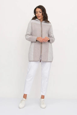 ЗЛАТА Кардиган С 2065/кофейный микс