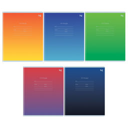 Цена за 3 шт. Тетрадь 12л. BG косая линия с доп. горизонтальной "Универсальная" (Т5ск12 57706) обложка - мелованный картон