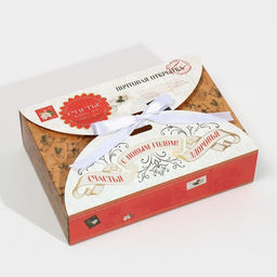Коробка сборная Новогодняя почта, 22 х 15 х 6 см