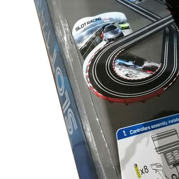 Уценка Автотрек Турбо кросс, с 2 машинами 1:43, работает от сети