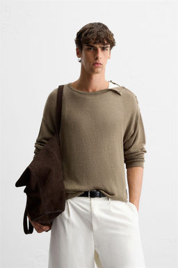 BUTTON-UP KNIT T-SHIRT - Zara фото 2