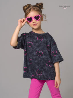 Костюм Мун варенка графит сердце-ягода - Sovalina фото 8