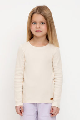 КР 302673/айвори джемпер (лонгслив) для дев