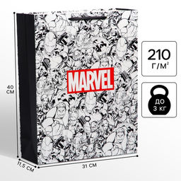 Пакет подарочный, 31×40×11.5 см, упаковка, Мстители