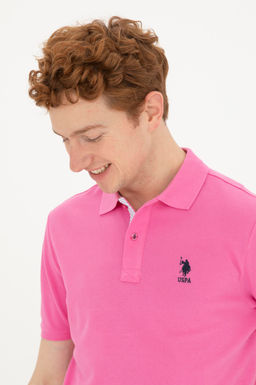 Мужская розовая базовая футболка Неожиданная скидка в корзине - U.s. polo assn фото 9