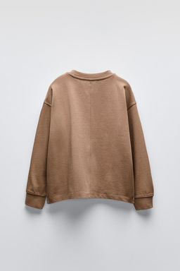 HEAVY JERSEY LABEL T-SHIRT - Zara фото 7