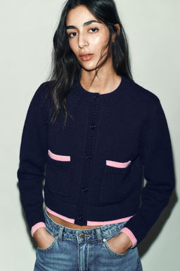 COMBINED KNIT CARDIGAN - Zara фото 2