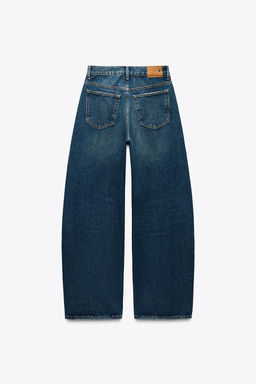 TRF MID-WAIST CROSSOVER BAGGY JEANS - Zara фото 10