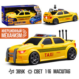 Машина "Гоночное такси" 1:16 (свет, звук) в коробке