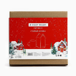 Подарочный набор новогодний Тепло внутри, сказочно снаружи: чайный домик, кружка, 20.5?20.5?10 см - Сима-ленд фото 3