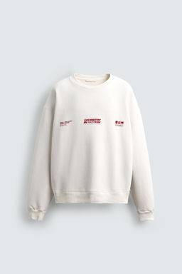PRINTED SLOGAN SWEATSHIRT