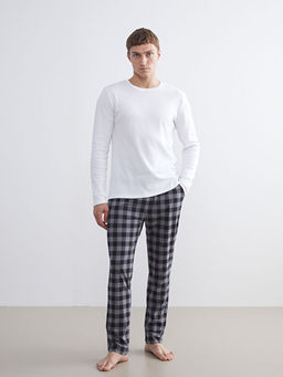 Standart Kal?p Ekose Erkek Pijama Alt