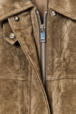 100% LEATHER BOMBER JACKET - Zara фото 24
