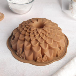 Форма для выпечки Доляна Хризантема, силикон, 22?7,5 см, цвет МИКС  фото 6