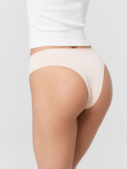 Цена за 2 штуки! Трусы женские бразилиана мультипак (3шт.) в бежевом цвете - Mark formelle фото 5