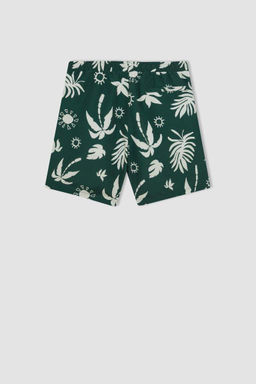 Короткие шорты для плавания стандартного кроя с рисунком - Defacto фото 10