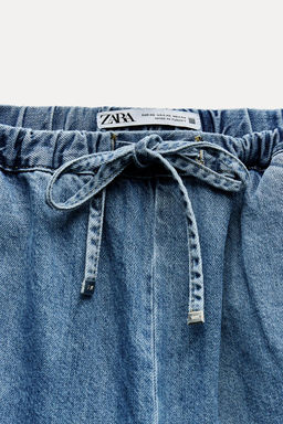 Z1975 HIGH-WAIST WIDE-LEG JOGGER JEANS - Zara фото 19