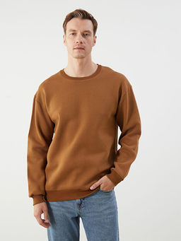 Bisiklet Yaka Erkek Sweatshirt
