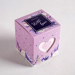 Цена за 5 шт. Коробка бонбоньерка, упаковка подарочная, «С любовью и нежностью», 6 х 7 х 6 см
