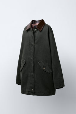 LONG WAXED JACKET - Zara фото 2