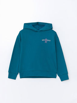 Kap??onlu K?z ?ocuk Kal?n Sweatshirt