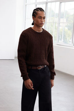 TRENDYOL MAN Zumrut Yesili Regular Bisiklet Yaka Dokulu Kazak TMNAW25KZ00021 - Trendyolmilla фото 16