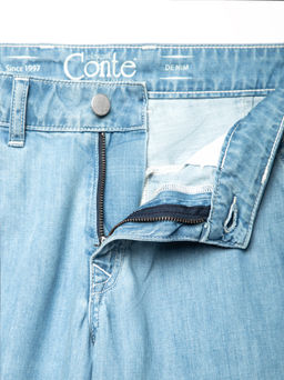 *CONTE Легкие джинсовые eco-friendly брюки CON-140 bleach blue - Conte elegant фото 9