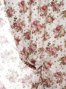 Хлопколен Чайная роза на суровом, СОРТ2, ш.1.5м, лен-20%, хлопок-80%, 125гр/м.кв - Купава фото 7