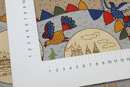 Рогожка По Золотому кольцу, ш.1.5м, хлопок-100%, 165гр/м.кв, раппорт 63см - Купава фото 7