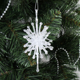Новогоднее украшение Снежинка / LC24Y-013 /уп 80/120/ - ГалеонТрейд фото 3