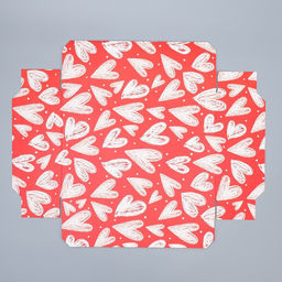 Коробка подарочная складная, упаковка, «Сердца», 30×20×9 см