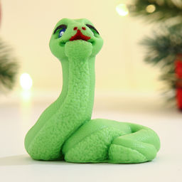 Фигурное мыло Змейка Апельсинка зеленое, 60г - Мыльные штучки фото 2