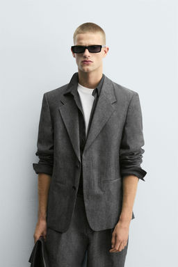 100% LINEN SUIT BLAZER - Zara фото 2