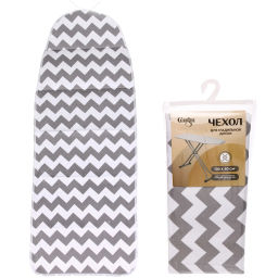 Цена за 2 шт. Чехол для гладильной доски, Канва, подклад войлок, на шнурке, 130*50 см