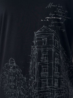 Футболка мужская черная с надписью - Mark formelle фото 4