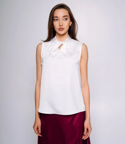 Блуза #КТ1197, молочный